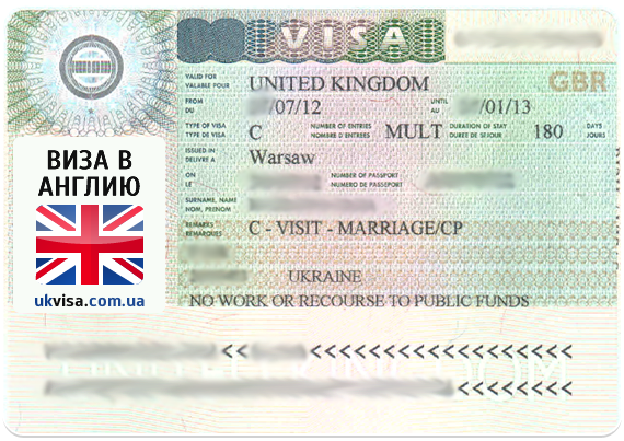 Свадебная виза в Англию