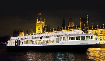 Новогодняя прогулка по Темзе с ужином на корабле Symphony